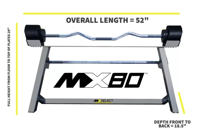 MX80 - Classic Adjustable Barbell Set w/Stand (20lbs-80lbs) - CLEARANCE! - Image 11