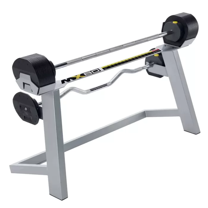 MX80 - Classic Adjustable Barbell Set w/Stand (20lbs-80lbs) - CLEARANCE!